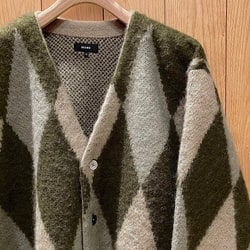 BEAMS 7 Gauge Jacquard BEAMS Cardigan (Tops Cardigan) for