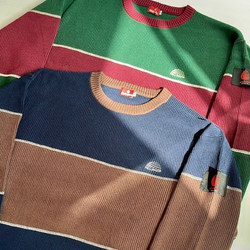 BEAMS T（ビームスT）HELLRAZOR / BIG STRIPE CREW KNIT（トップス