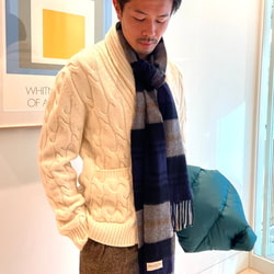 BEAMS F（ビームスF）BAFY × BEAMS F / 別注 ケーブル ショールカラー