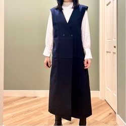 未使用EFFE BEAMS / REDA ロングジレ☆ネイビー