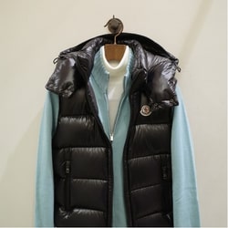 BEAMS F（ビームスF）MONCLER / BORMES ナイロン ダウンベスト 