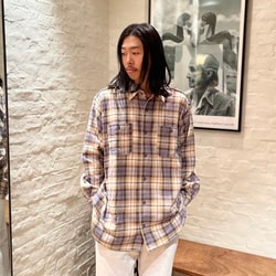 BEAMS（ビームス）SUGAR CANE × BEAMS / 別注 Solid Flannel Check