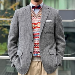 BEAMS PLUS（ビームス プラス）【別注】Jamieson's / V Neck Knit Vest（トップス ベスト）通販｜BEAMS