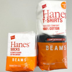 BEAMS（ビームス）Hanes × BEAMS / 別注 Socks 2pieces pack（レッグ