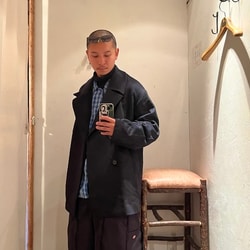 BEAMS VAPORIZE / Beaver Pea Coat (coat BEAMS trench coat