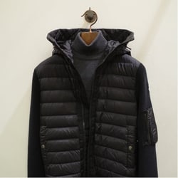 BEAMS F（ビームスF）MONCLER / MAGLIONE ニット×ナイロン ダウン