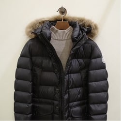 BEAMS F（ビームスF）MONCLER / CLUNY ナイロン ダウンジャケット ...