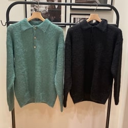 BEAMS（ビームス）AURALEE / BRUSHED SUPER KID MOHAIR KNIT POLO