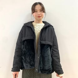 BEAMS HEART(ビームス ハート)異素材切り替え ブルゾン BEAMS HEART(ビームス ハート)異素材切り替え ブルゾン