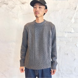 WARREN SCOTT FOR BEAMS ケーブルニットセーター Lサイズ