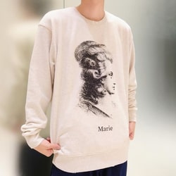 BEAMS（ビームス）Marie プリント クルーネック スウェット（トップス 