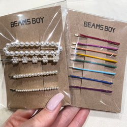 BEAMS BOY BEAMS BOY BEAMS BOY / Pearl set hairpin (hair