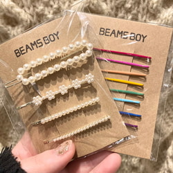 BEAMS BOY BEAMS BOY BEAMS BOY / Pearl set hairpin (hair