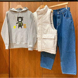 BEAMS T (BEAMS T) [SPECIAL P RICE] Fish Bear Sweat Parka