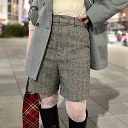 Ray BEAMS（レイ ビームス）ヘリンボーン ショートパンツ