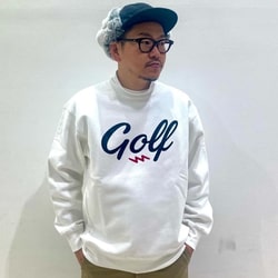 BEAMS GOLF（ビームス ゴルフ）ELECTRIC GOLF / ロゴ クルーネック