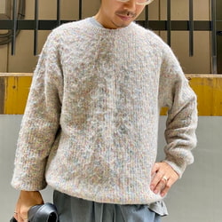 BEAMS（ビームス）5ゲージ シャギー クルーネック ニット