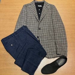 BEAMS F（ビームスF）【別注】GERMANO / デニム 1プリーツ