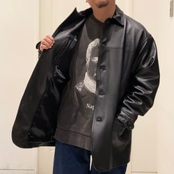 BEAMS BEAMS BEAMS Leather car coat blouson (blouson blouson) mail