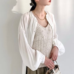 Demi-Luxe BEAMS（デミルクス ビームス）KHADI タッセル シャツ