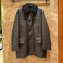 COMOLI シープ グレインレザーコート