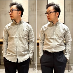 BEAMS（ビームス）ワンポイント ストレッチ ボタンダウン シャツ