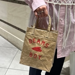 BEAMS BOY BEAMS BOY BEAMS BOY / BB logo shop bag (bag tote bag