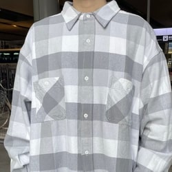 BEAMS Checked Lightly Brushed Flannel Shirt (Shirts, Blouses