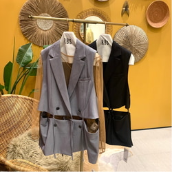Ray BEAMS(レイ ビームス)RBS / ベルテッド 2way ジレ Ray BEAMS(レイ ビームス)RBS / ベルテッド 2way ジレ