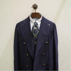 BEAMS F（ビームスF）タータンチェック柄 プリント ネクタイ