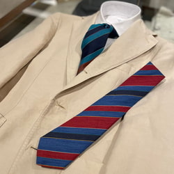 BEAMS F（ビームスF）ROSS MILANO / シルクリネン ストライプ