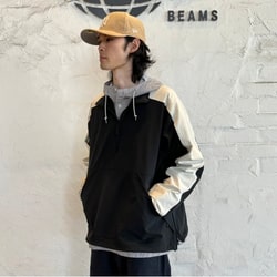 BEAMS（ビームス）BEAMS / 2トーン ハーフジップ ブルゾン