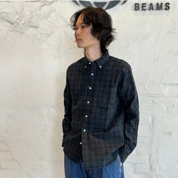 BEAMS PLUS（ビームス プラス）B.D. Indigo Yarn Tartan（シャツ・ブラウス カジュアルシャツ）通販｜BEAMS