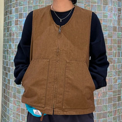 BEAMS PLUS（ビームス プラス）BEAMS PLUS / WORK Zip Vest Canvas 