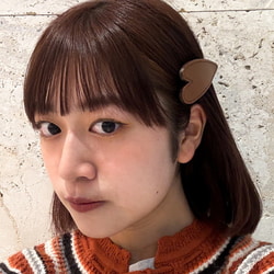 BEAMS BOY（ビームス ボーイ）レザー ハート バレッタ（ヘア