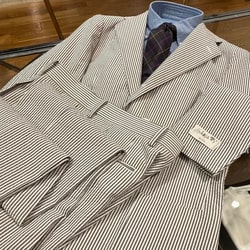 BEAMS F（ビームスF）タータンチェック柄 プリント ネクタイ
