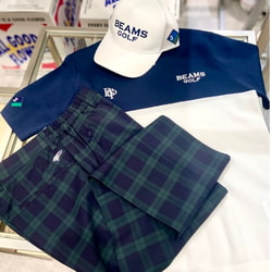 新品訳あり】BEAMS GOLF スフィダンテ バイカラー モックネック