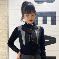 Ray BEAMS(レイ ビームス)チュール ハイネック ロングスリーブ Ray BEAMS(レイ ビームス)チュール ハイネック ロングスリーブ