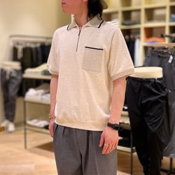 BEAMS PLUS Half Zip Polo BEAMS PLUS Fleece (Shirts, Blouses