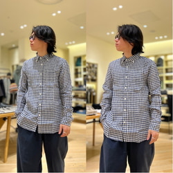 BEAMS PLUS BD BEAMS PLUS Check Linen (Shirts, Blouses