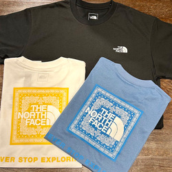 BEAMS THE NORTH FACE / S/ BEAMS Bandana Square Logo Tee (T