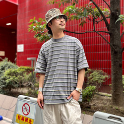 BEAMS (BEAMS) Loose Border T-shirt (T-shirts, cut and sewn T
