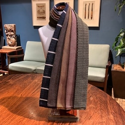 BEAMS F（ビームスF）ASCOT / ミニボーダー ニット タイ（スーツ
