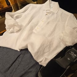 BEAMS F(ビームスF)【別注】Maria Santangelo / POLOJP リネン BEAMS F(ビームスF)【別注】Maria Santangelo / POLOJP リネン
