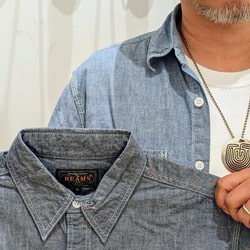 BEAMS PLUS WORK Short BEAMS PLUS Chambray (Shirts, Blouses