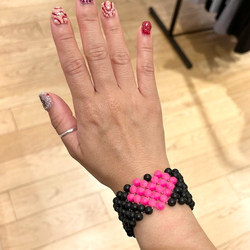 Ray BEAMS（レイ ビームス）ハート ビーズ リスト バンド