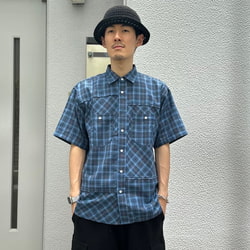 BEAMS（ビームス）切替え バイアス チェック シャツ（シャツ