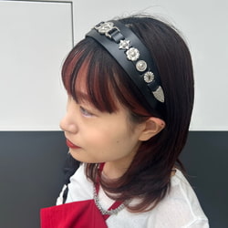 Ray BEAMS（レイ ビームス）【1/10再値下げ】○TOGA PULLA / LEATHER HEADBAND 2（ヘアアクセサリー ヘアバンド・ カチューシャ）通販｜BEAMS