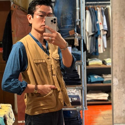 BEAMS+ シャツ BEAMS PLUS / リネン コットン ヘリンボーン