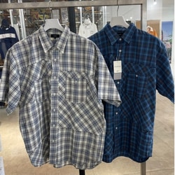 BEAMS（ビームス）切替え バイアス チェック シャツ（シャツ